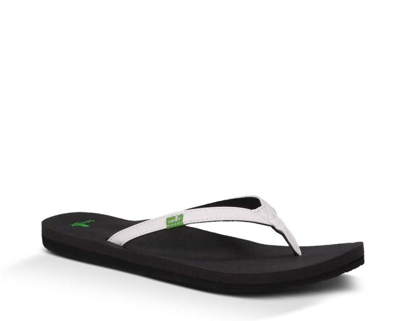 Sanuk Womens Yoga Joy White Sandals | FQHORA570